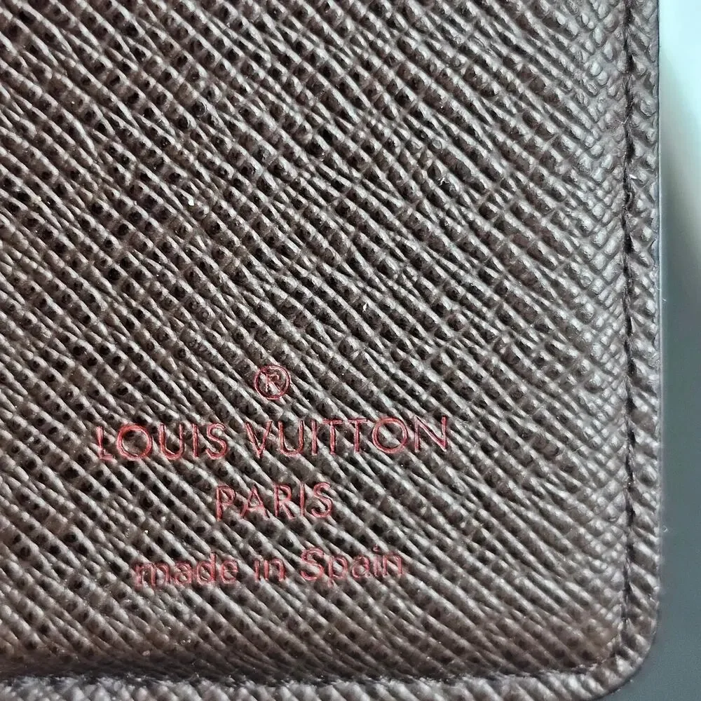 LV Louis Vuitton Damier Ebene Marco Bifold men Wallet